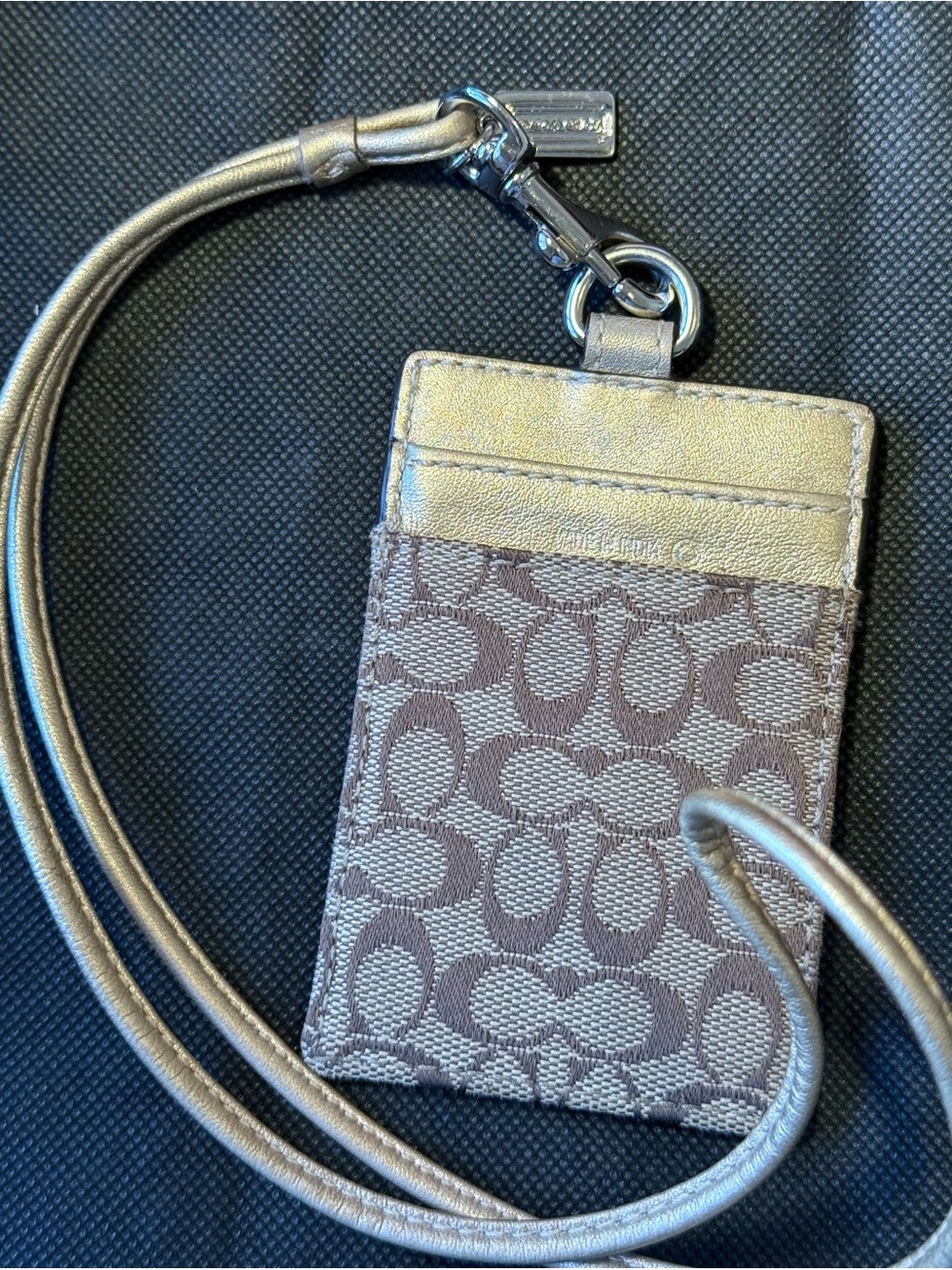 Coach ID Card Holder Lanyard